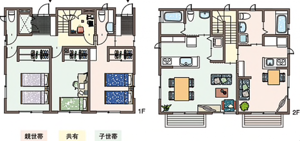 ≪二世帯住宅≫玄関共有のおすすめ間取り5選！失敗しないポイントとは？ 後悔しない二世帯住宅を建てる＊完全攻略サイト